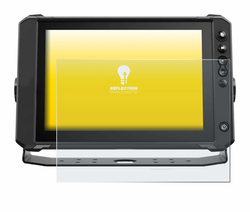 Immagine del dispositivo Lowrance Elite FS 10 con un'ampia varietà di protezioni per lo schermo.