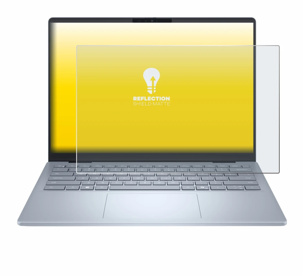 Immagine del dispositivo Dell 14 Plus Laptop con un'ampia varietà di protezioni per lo schermo.