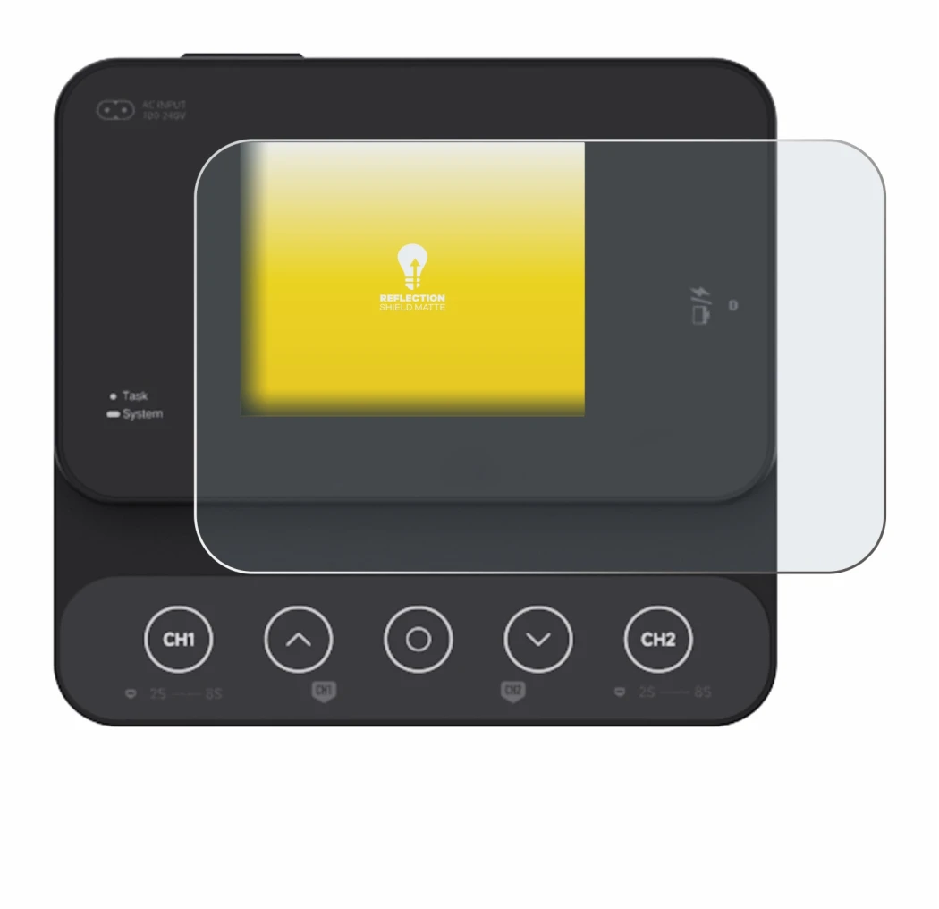 Immagine del dispositivo ISDT K2Zip con un'ampia varietà di protezioni per lo schermo.