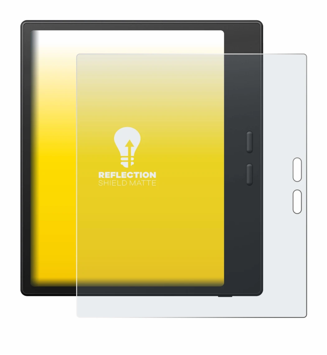 Immagine del dispositivo Boox Go Color 7 Gen II con un'ampia varietà di protezioni per lo schermo.