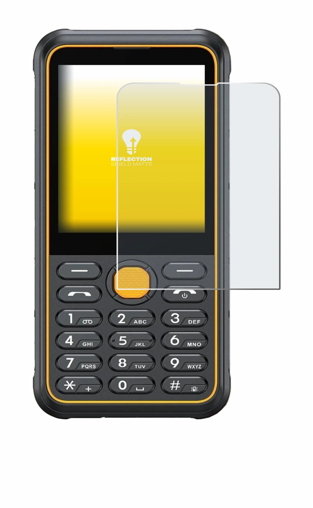 Immagine del dispositivo Ulefone Armor Mini 4 con un'ampia varietà di protezioni per lo schermo.