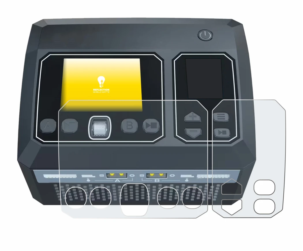 Immagine del dispositivo SkyRc D750 Mix con un'ampia varietà di protezioni per lo schermo.