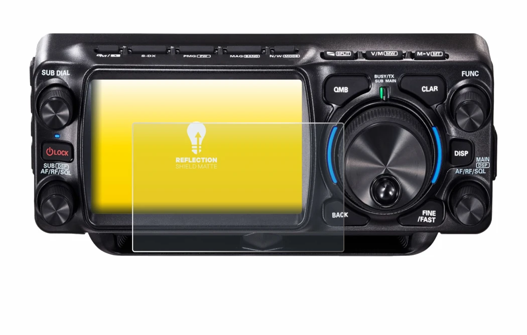 Immagine del dispositivo Yaesu FTX-1 con un'ampia varietà di protezioni per lo schermo.