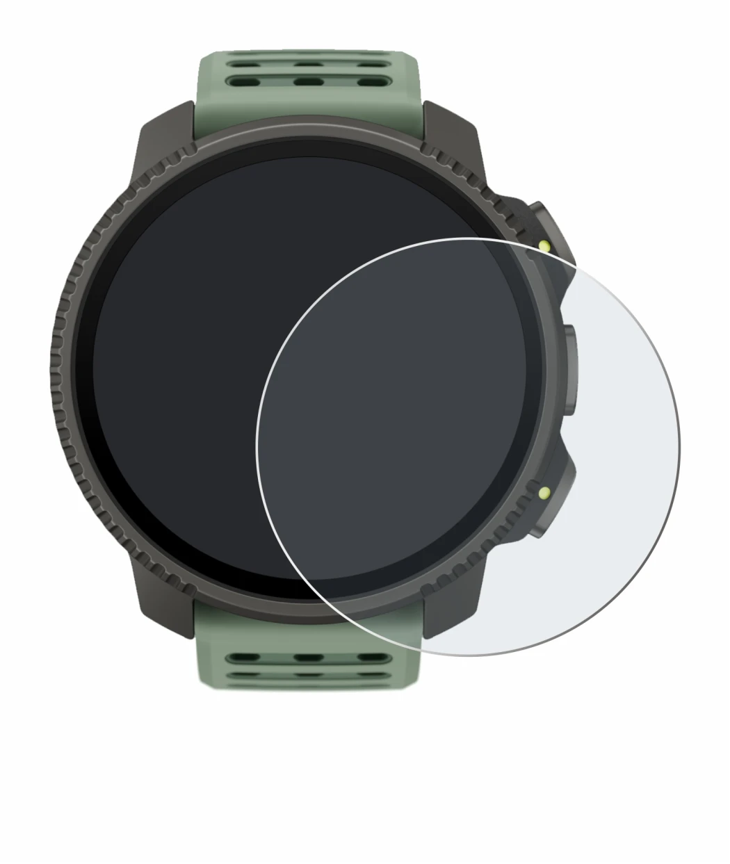Immagine del dispositivo Suunto Vertical 2 con un'ampia varietà di protezioni per lo schermo.