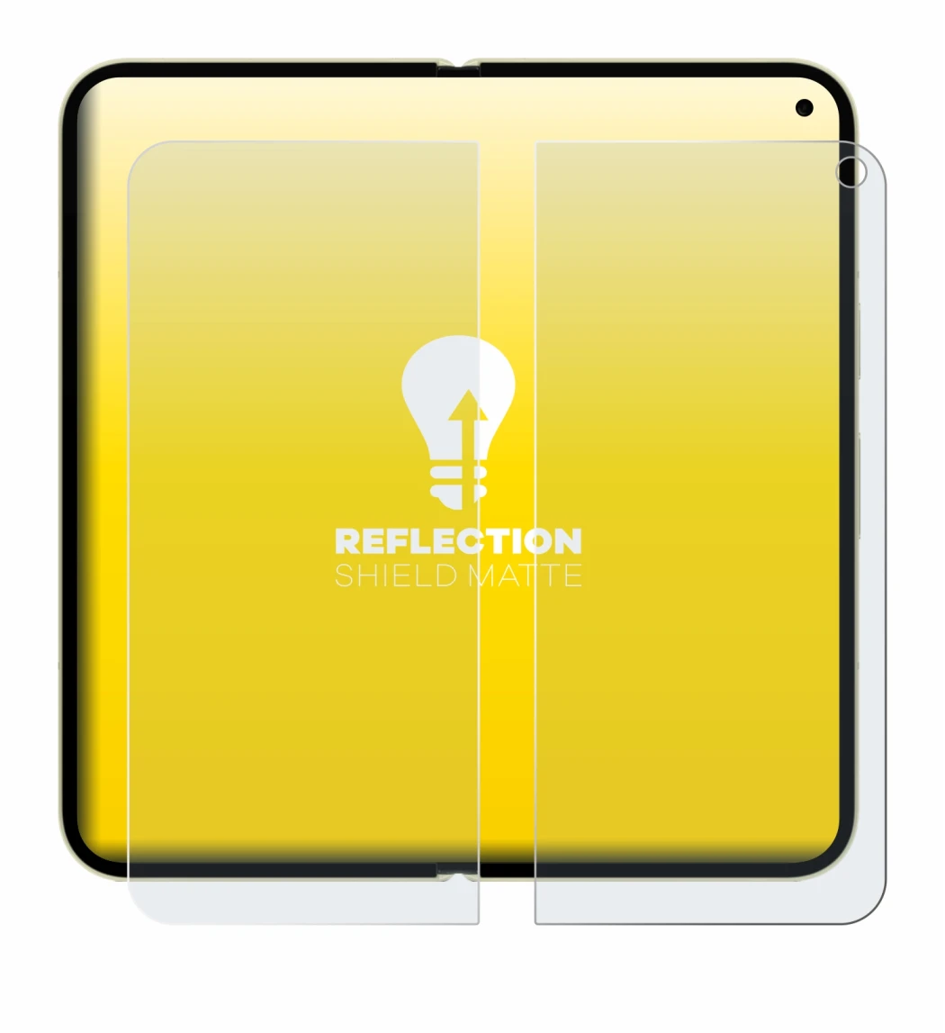 Immagine del dispositivo Google Pixel 10 Pro Fold (Display interno) con un'ampia varietà di protezioni per lo schermo.