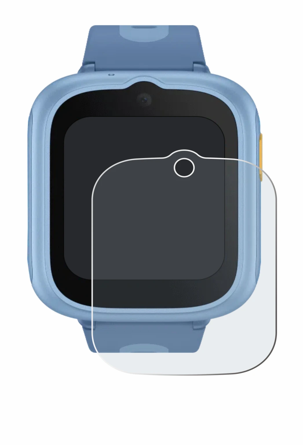 Immagine del dispositivo TCL Movetime MT48 con un'ampia varietà di protezioni per lo schermo.