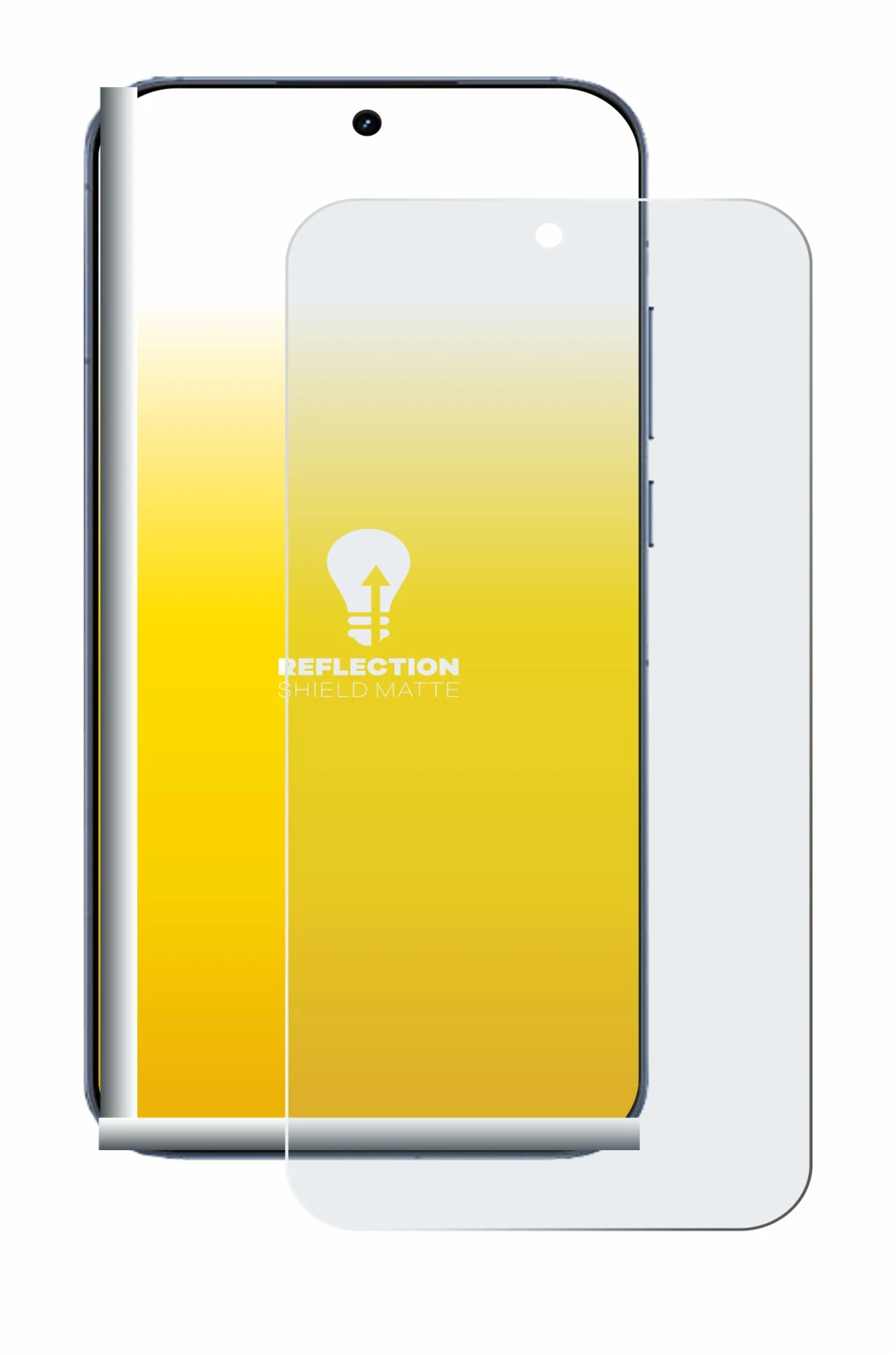 Immagine del dispositivo realme GT 8 Pro con un'ampia varietà di protezioni per lo schermo.