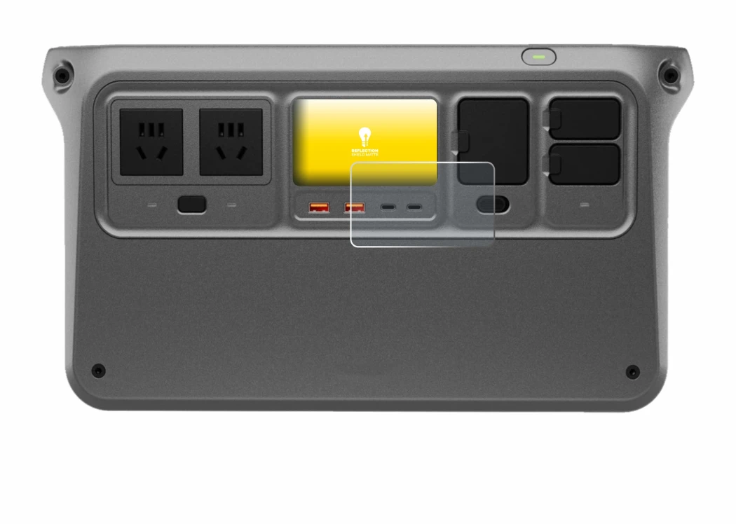 Immagine del dispositivo DJI Power 1000 V2 con un'ampia varietà di protezioni per lo schermo.