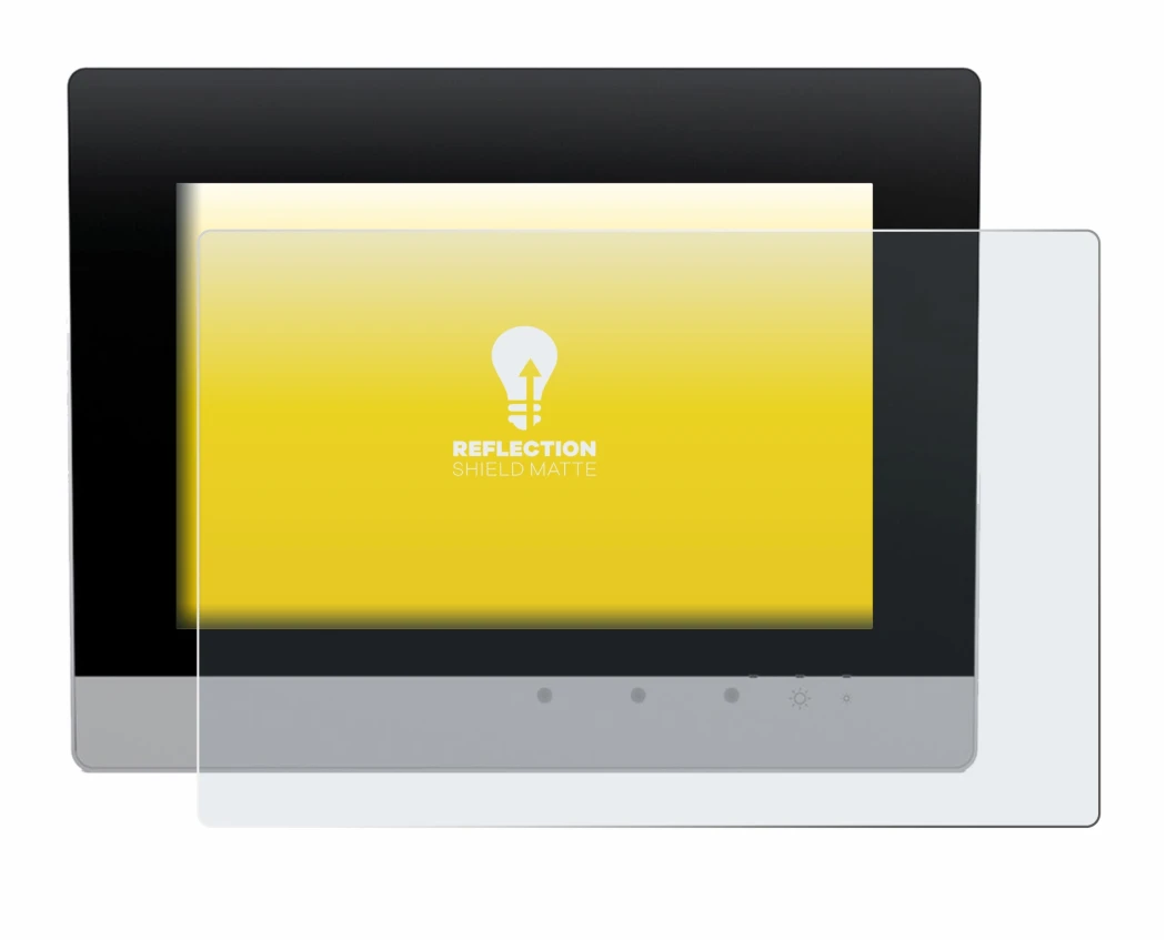 Immagine del dispositivo WAGO Touch Panel 600 Web Panel con un'ampia varietà di protezioni per lo schermo.