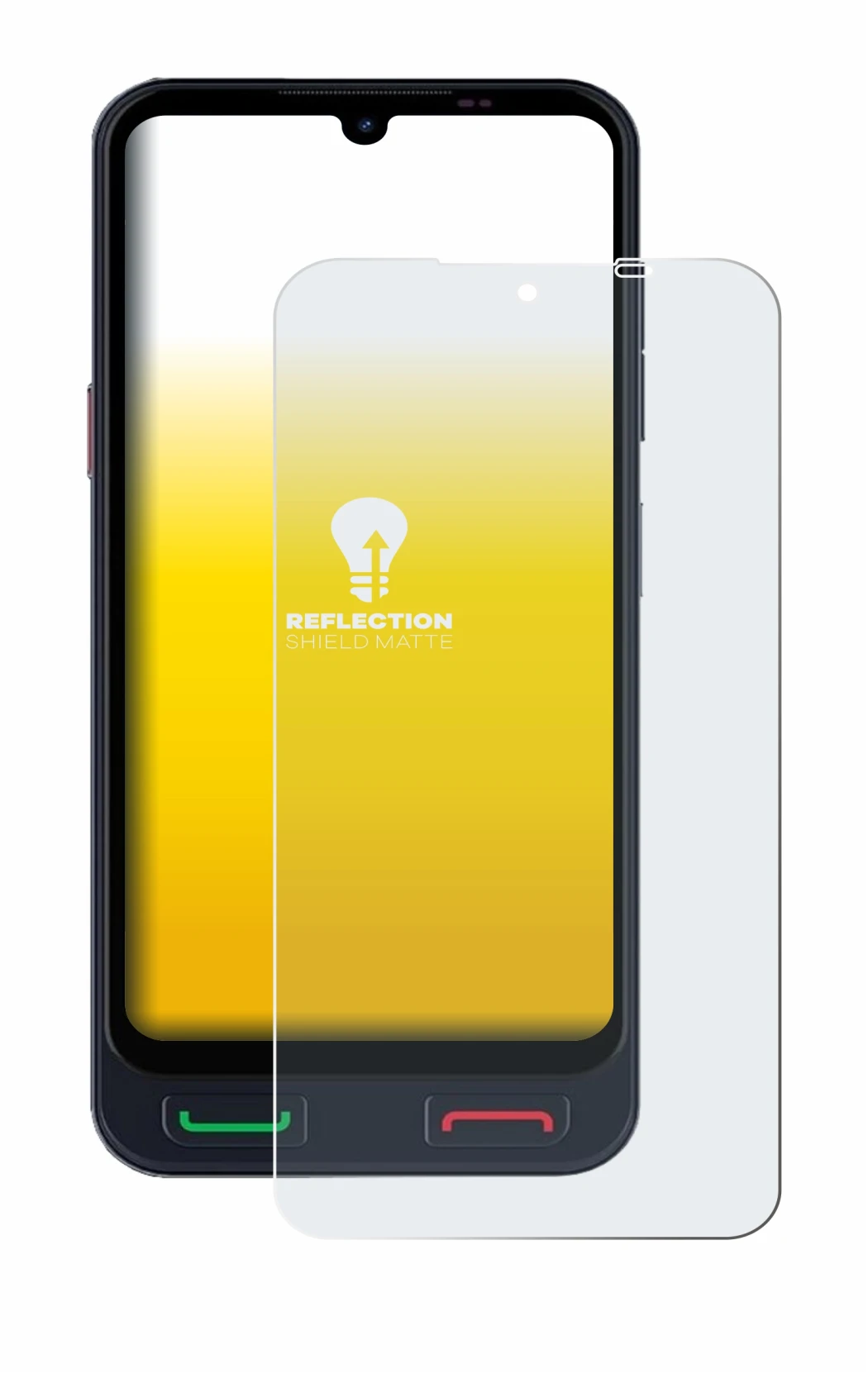 Immagine del dispositivo SPC Zeus 2 Pro con un'ampia varietà di protezioni per lo schermo.