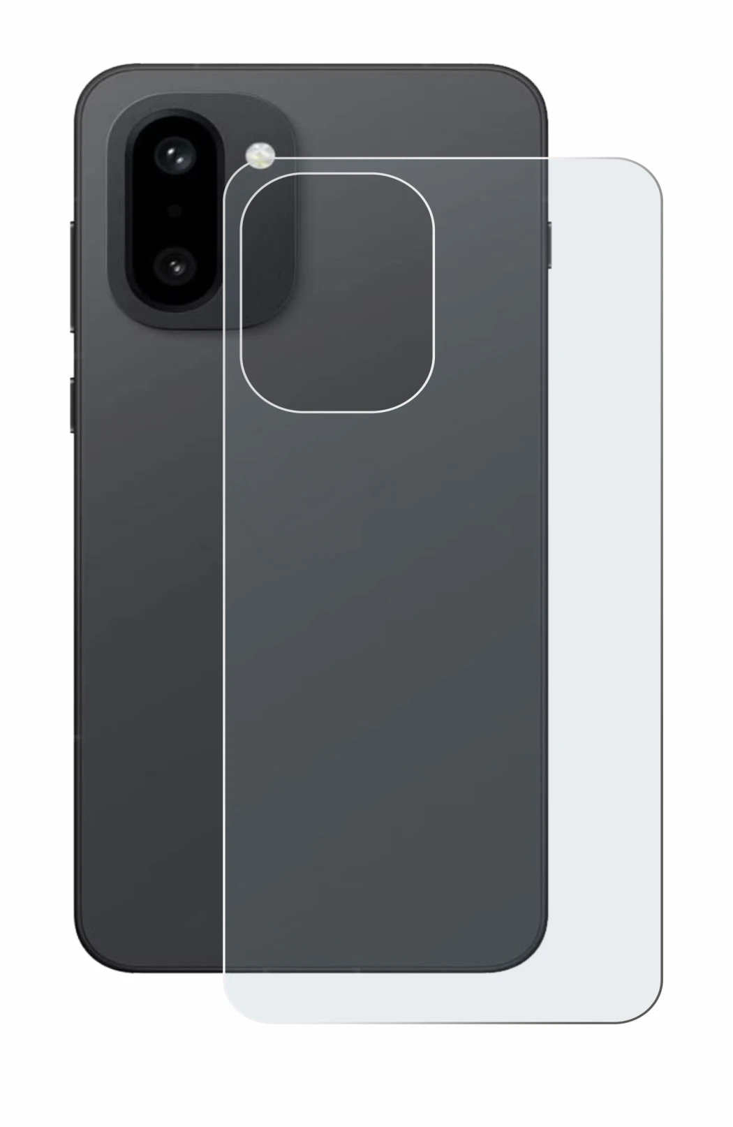 Immagine del dispositivo OnePlus 15R (Posteriore) con un'ampia varietà di protezioni per lo schermo.