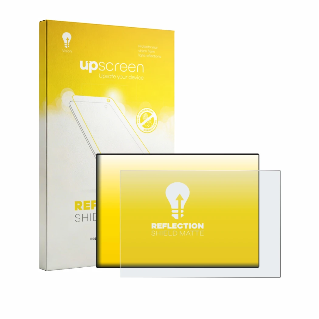 Parte frontale di una confezione del prodotto con il logo del marchio upscreen. Accanto è raffigurato il dispositivo CrossCont