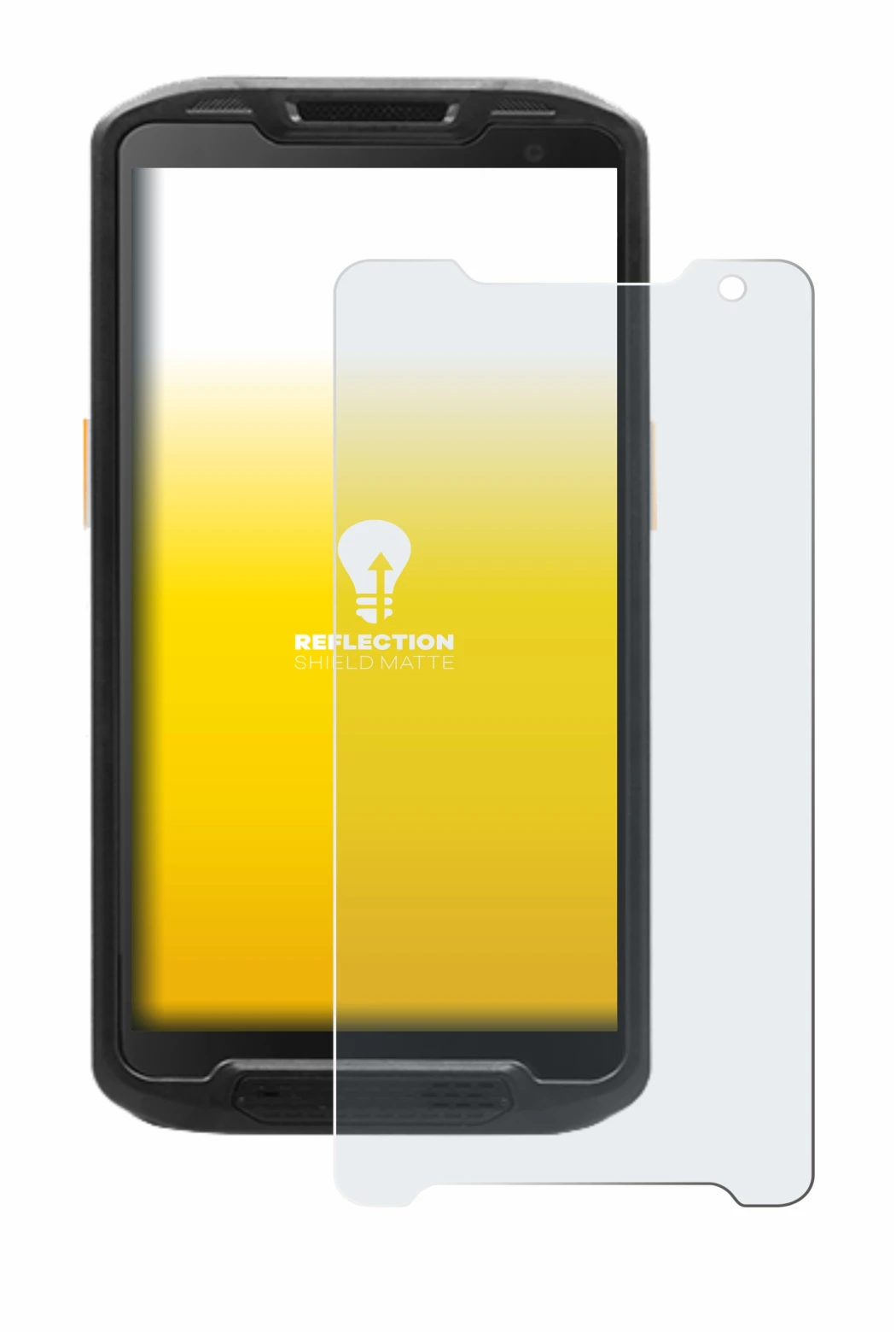 Immagine del dispositivo Point Mobile PM84P con un'ampia varietà di protezioni per lo schermo.