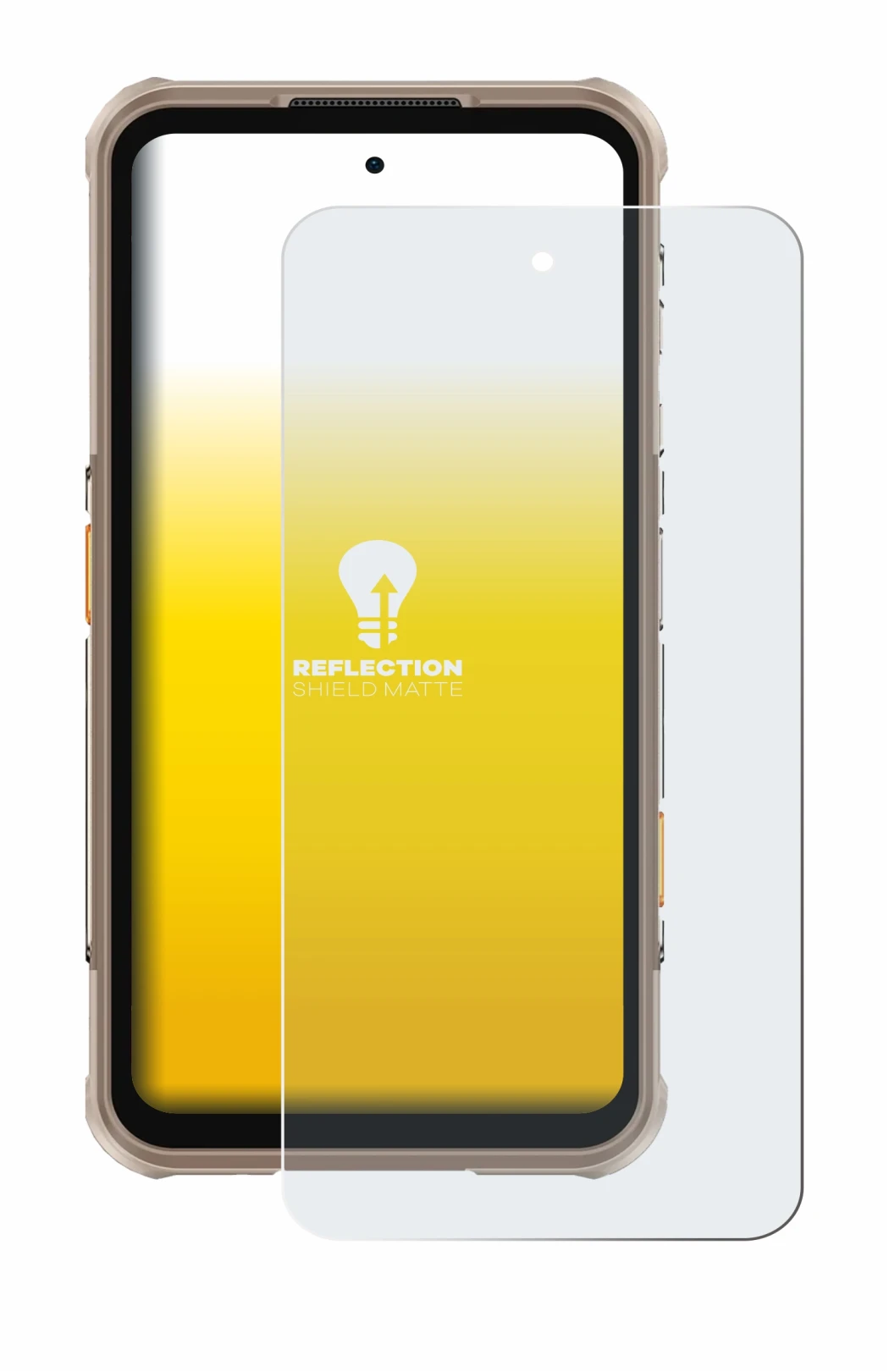 Immagine del dispositivo Ulefone RugOne Xever 8 con un'ampia varietà di protezioni per lo schermo.