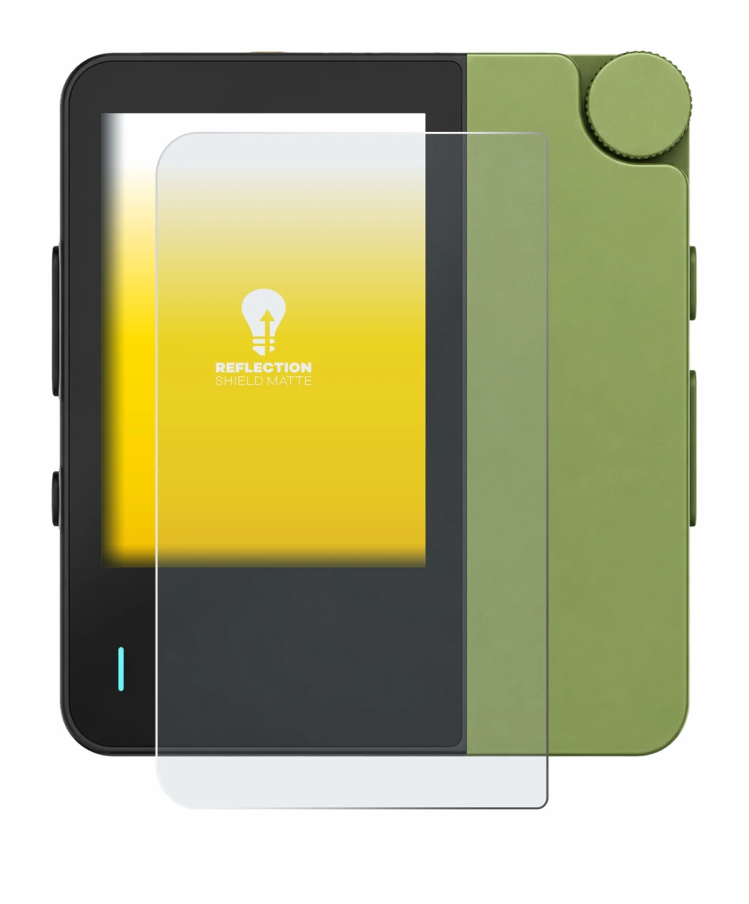 Immagine del dispositivo Hiby W4 con un'ampia varietà di protezioni per lo schermo.