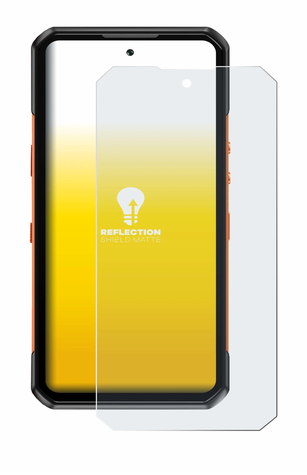 Immagine del dispositivo Oukitel WP500 Ultra con un'ampia varietà di protezioni per lo schermo.