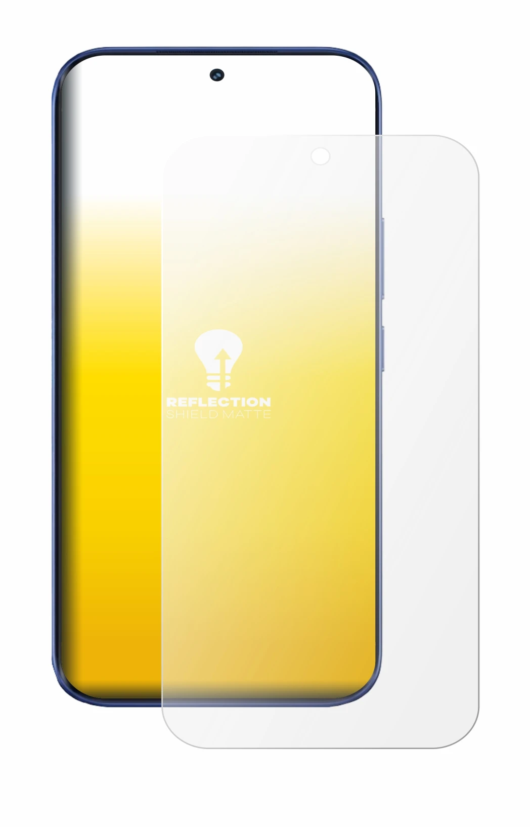Immagine del dispositivo Tecno Camon Slim con un'ampia varietà di protezioni per lo schermo.