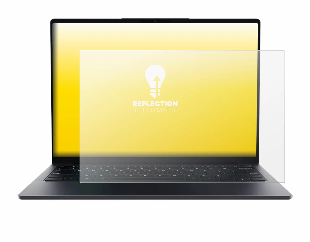 Immagine del dispositivo Chuwi UniBook con un'ampia varietà di protezioni per lo schermo.