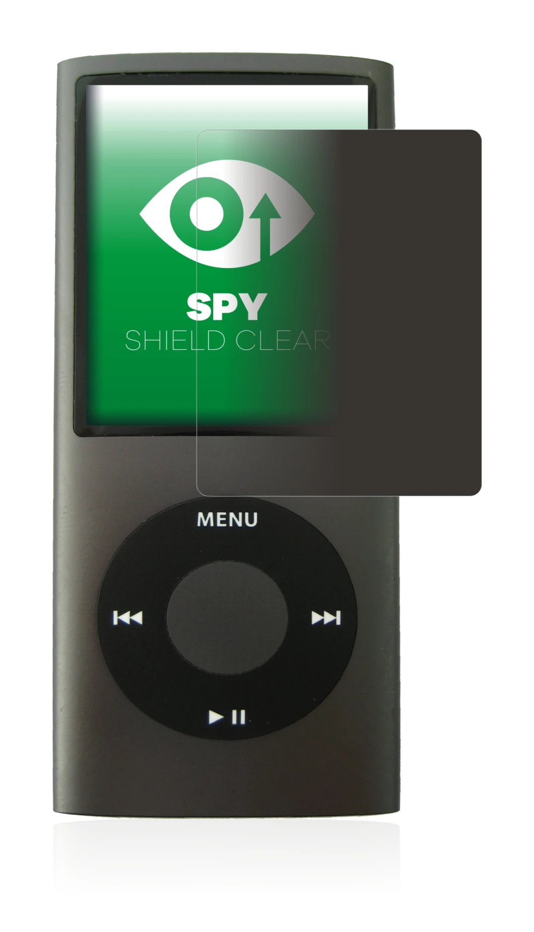 Immagine del dispositivo Apple iPod nano (4a Gen.) con un'ampia varietà di protezioni per lo schermo.