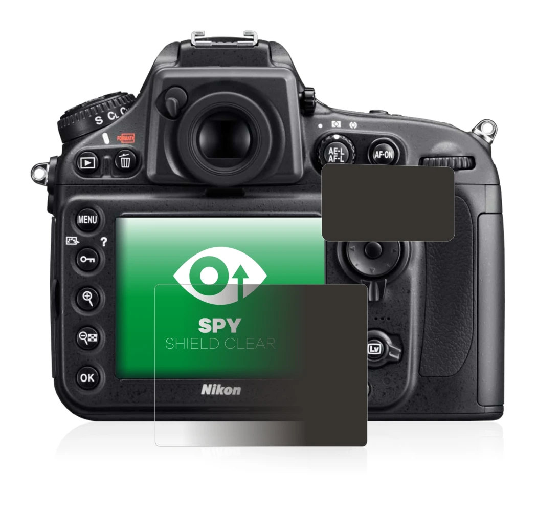 Immagine del dispositivo Nikon D800 con un'ampia varietà di protezioni per lo schermo.