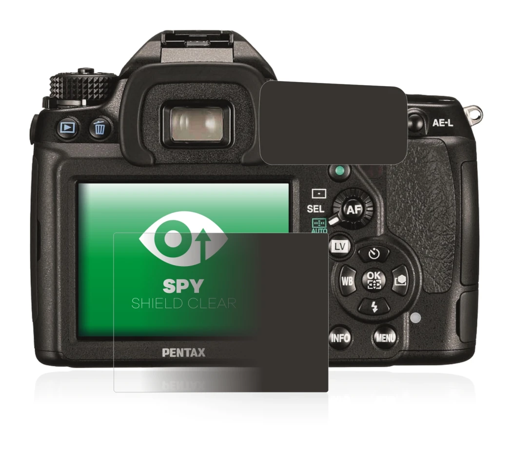 Immagine del dispositivo Pentax K5II, K-5II con un'ampia varietà di protezioni per lo schermo.