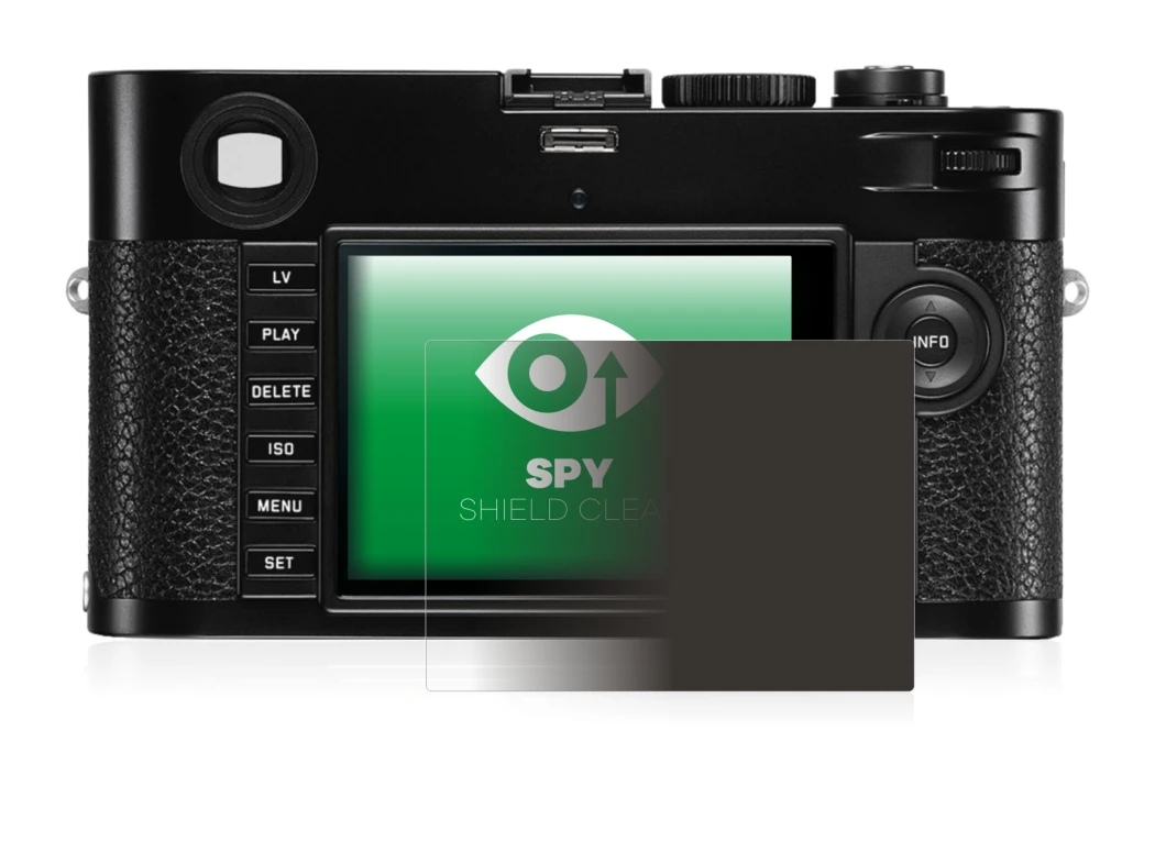 Immagine del dispositivo Leica M (Typ 240) con un'ampia varietà di protezioni per lo schermo.