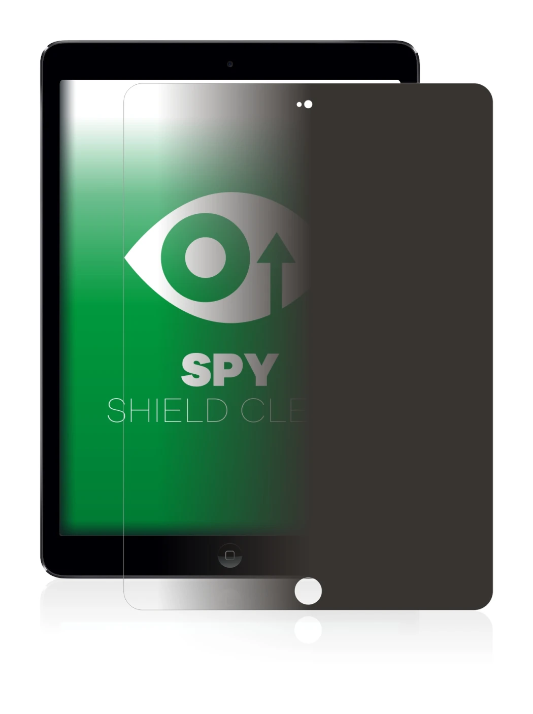 Immagine del dispositivo Apple iPad Air 2013 con un'ampia varietà di protezioni per lo schermo.