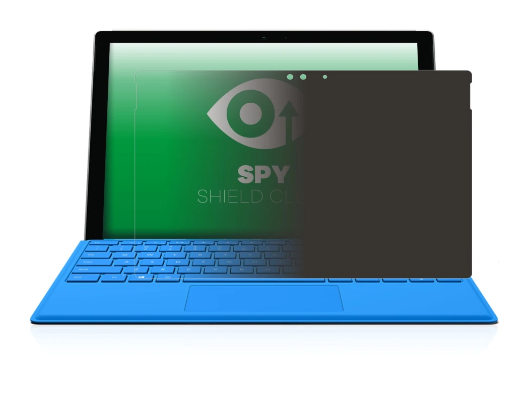 Immagine del dispositivo Microsoft Surface Pro 4 con un'ampia varietà di protezioni per lo schermo.