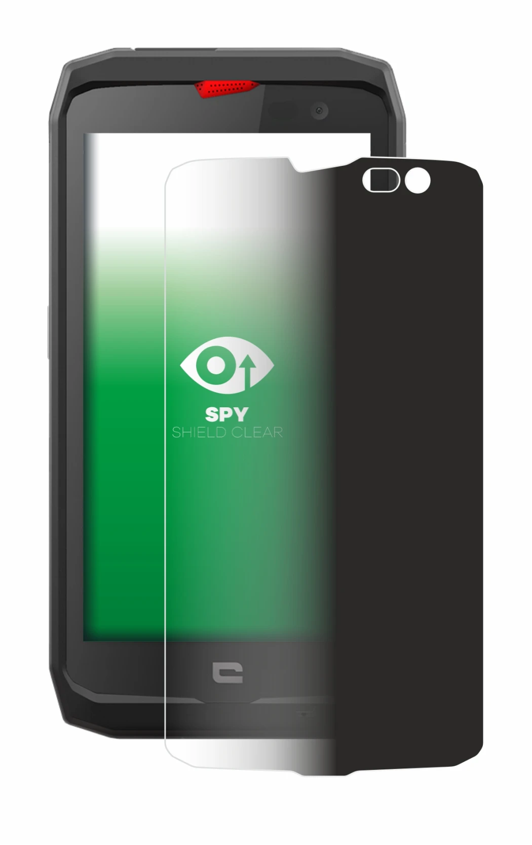 Immagine del dispositivo Crosscall Action X3 con un'ampia varietà di protezioni per lo schermo.