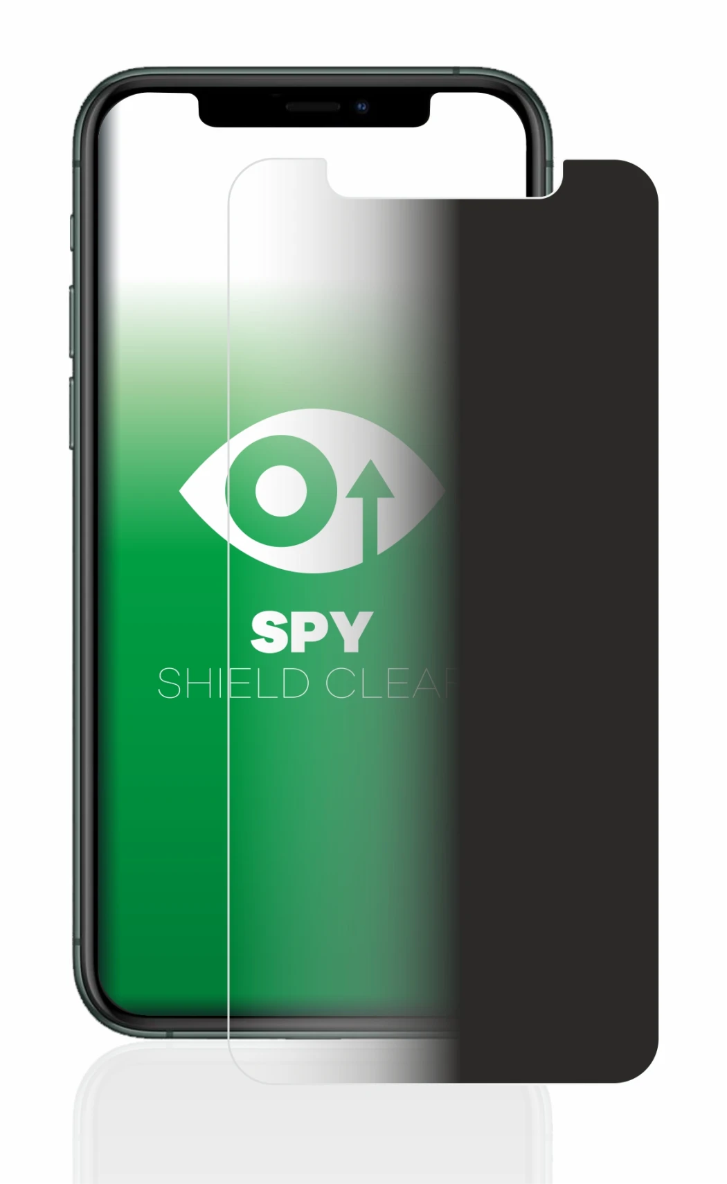 Immagine del dispositivo Apple iPhone 11 Pro con un'ampia varietà di protezioni per lo schermo.