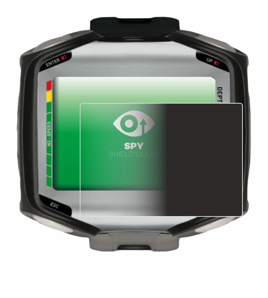 Immagine del dispositivo Mares Quad con un'ampia varietà di protezioni per lo schermo.