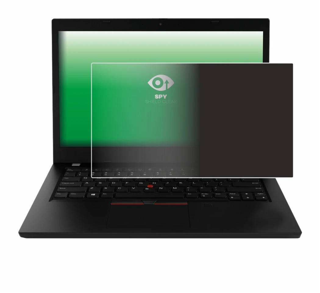 Immagine del dispositivo Lenovo ThinkPad L490 con un'ampia varietà di protezioni per lo schermo.