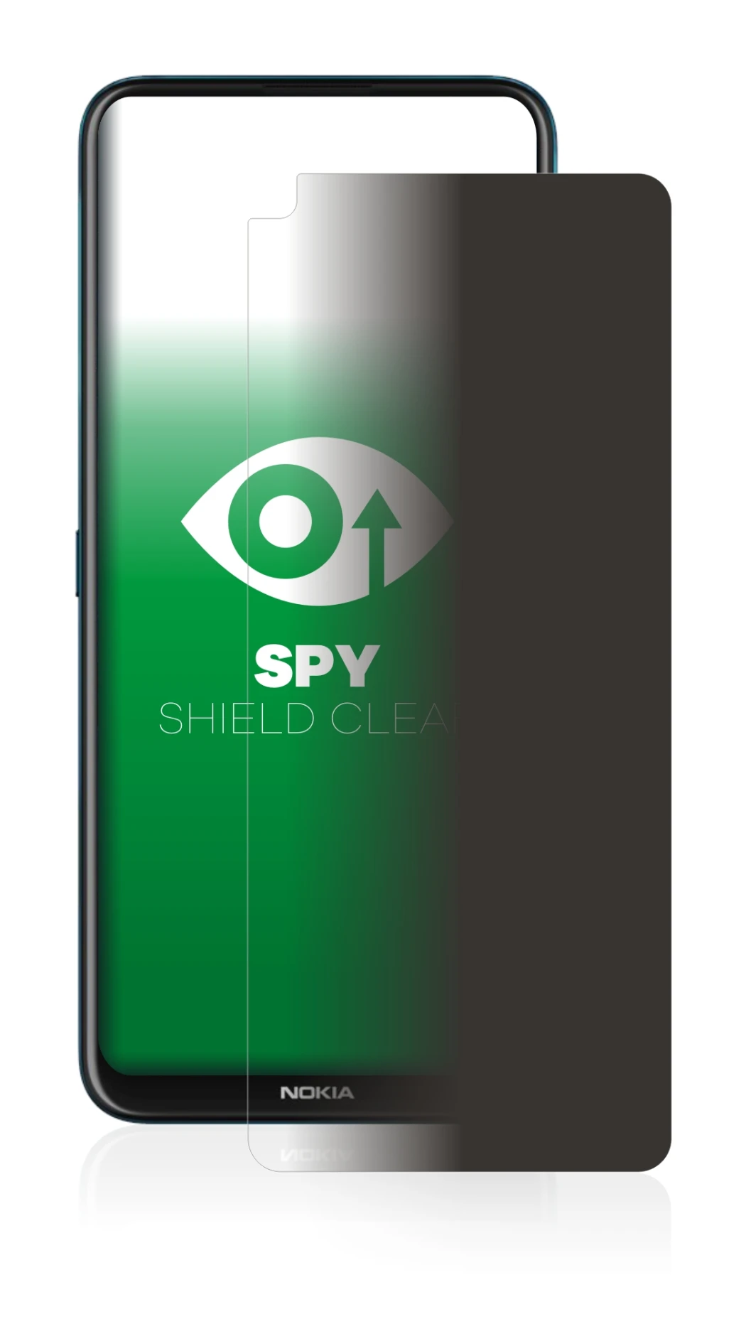 Immagine del dispositivo Nokia 8.3 5G con un'ampia varietà di protezioni per lo schermo.