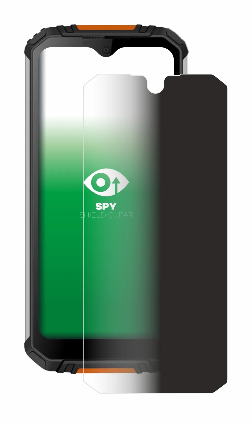 Immagine del dispositivo Oukitel WP6 con un'ampia varietà di protezioni per lo schermo.