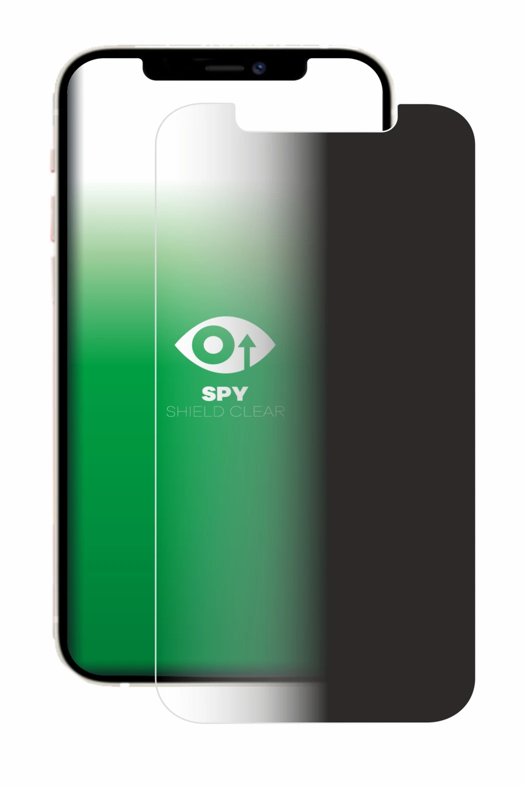 Immagine del dispositivo Apple iPhone 12 con un'ampia varietà di protezioni per lo schermo.