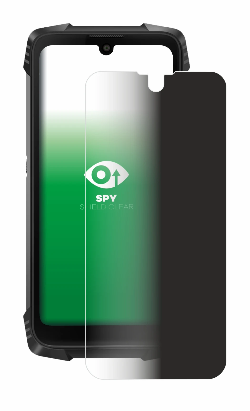 Immagine del dispositivo Blackview BV6900 con un'ampia varietà di protezioni per lo schermo.