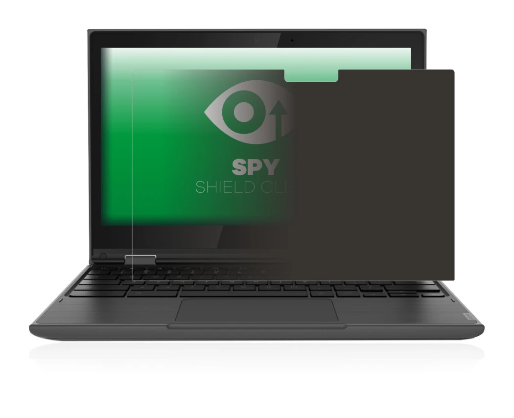 Immagine del dispositivo Lenovo 300e (2a Gen.) con un'ampia varietà di protezioni per lo schermo.