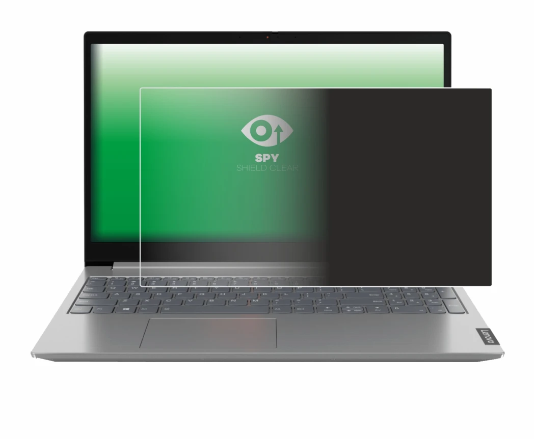 Immagine del dispositivo Lenovo ThinkBook 14 Gen 1 con un'ampia varietà di protezioni per lo schermo.