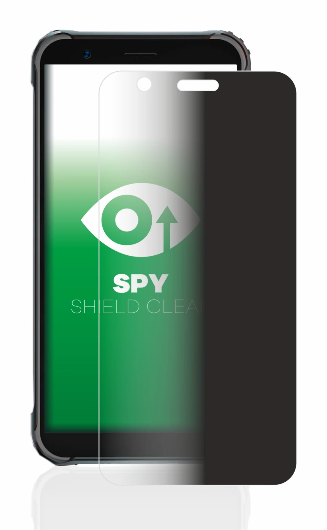 Immagine del dispositivo Blackview BV4900 Pro con un'ampia varietà di protezioni per lo schermo.