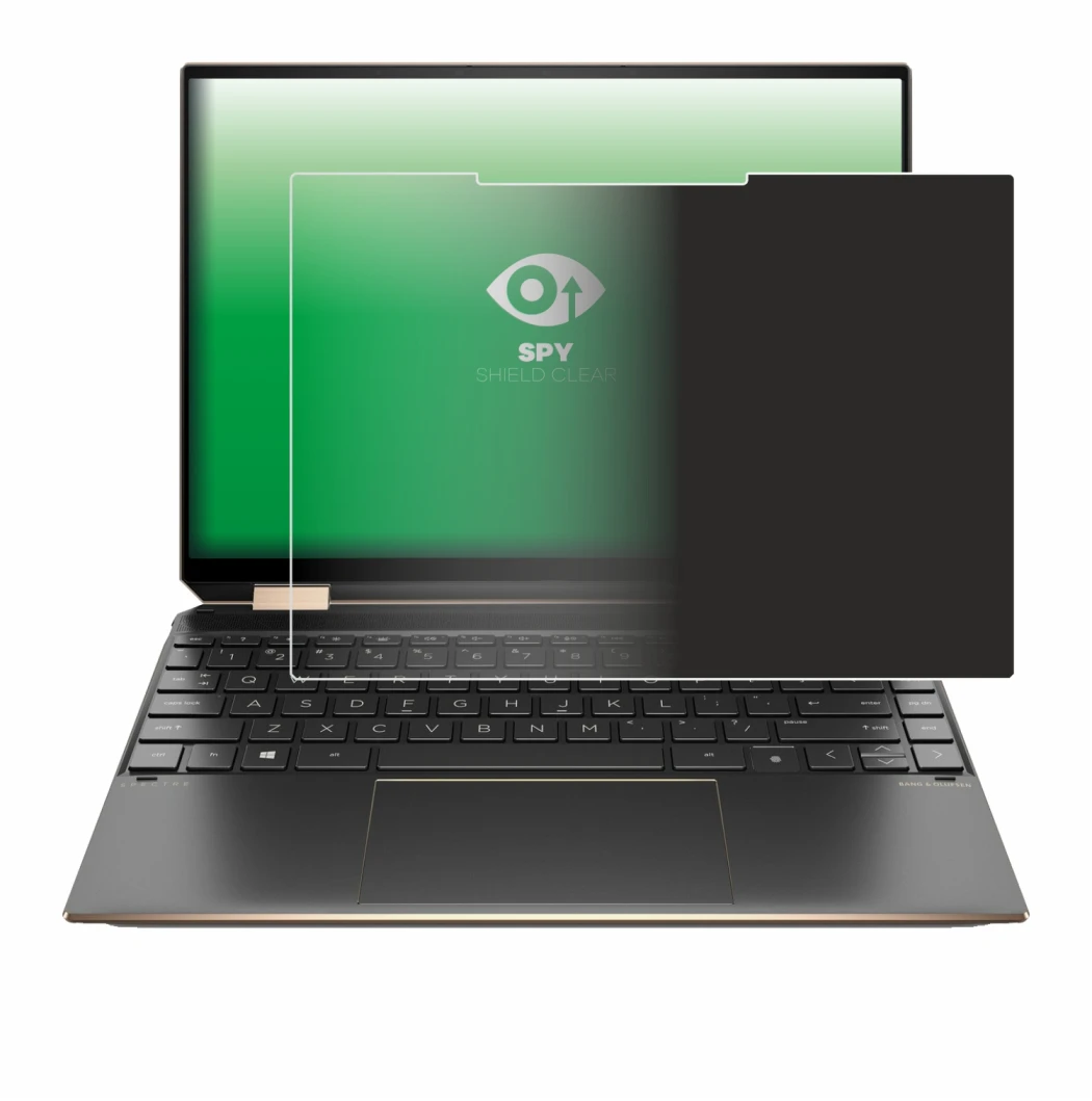 Immagine del dispositivo HP Spectre x360 (14-eX) 2021 con un'ampia varietà di protezioni per lo schermo.