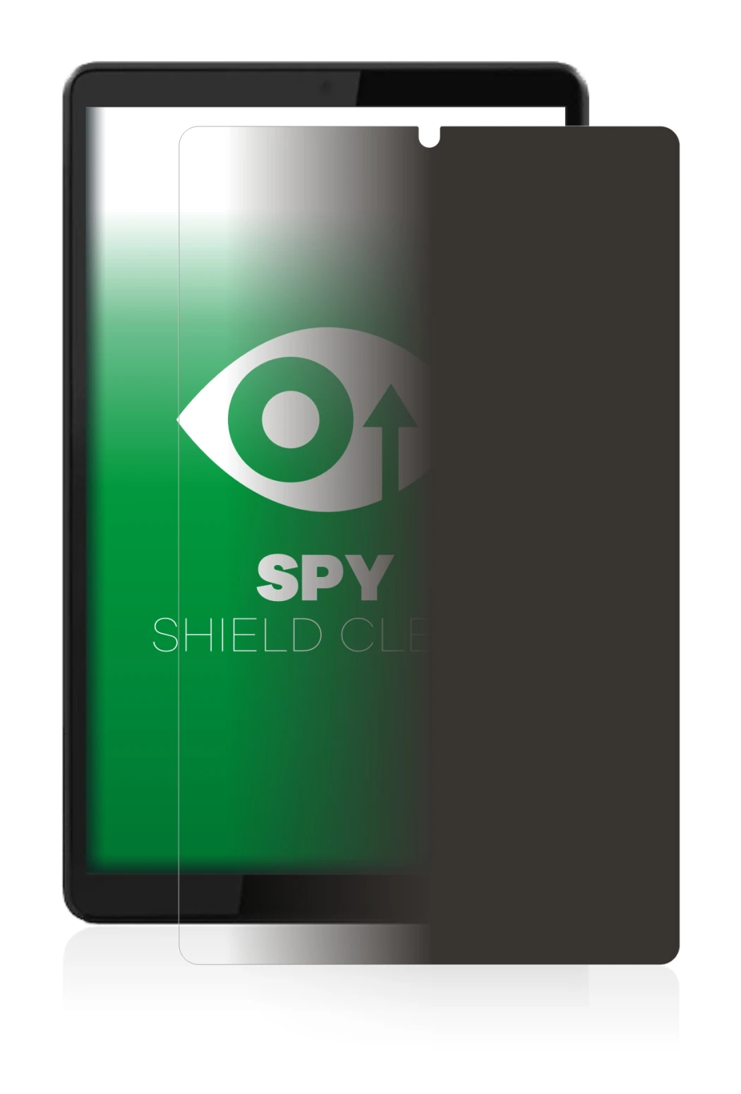 Immagine del dispositivo Lenovo Tab M8 (3a Gen.) con un'ampia varietà di protezioni per lo schermo.