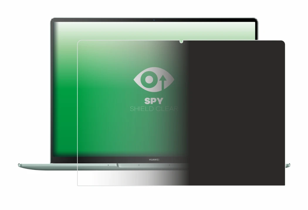 Immagine del dispositivo Huawei MateBook 14s con un'ampia varietà di protezioni per lo schermo.