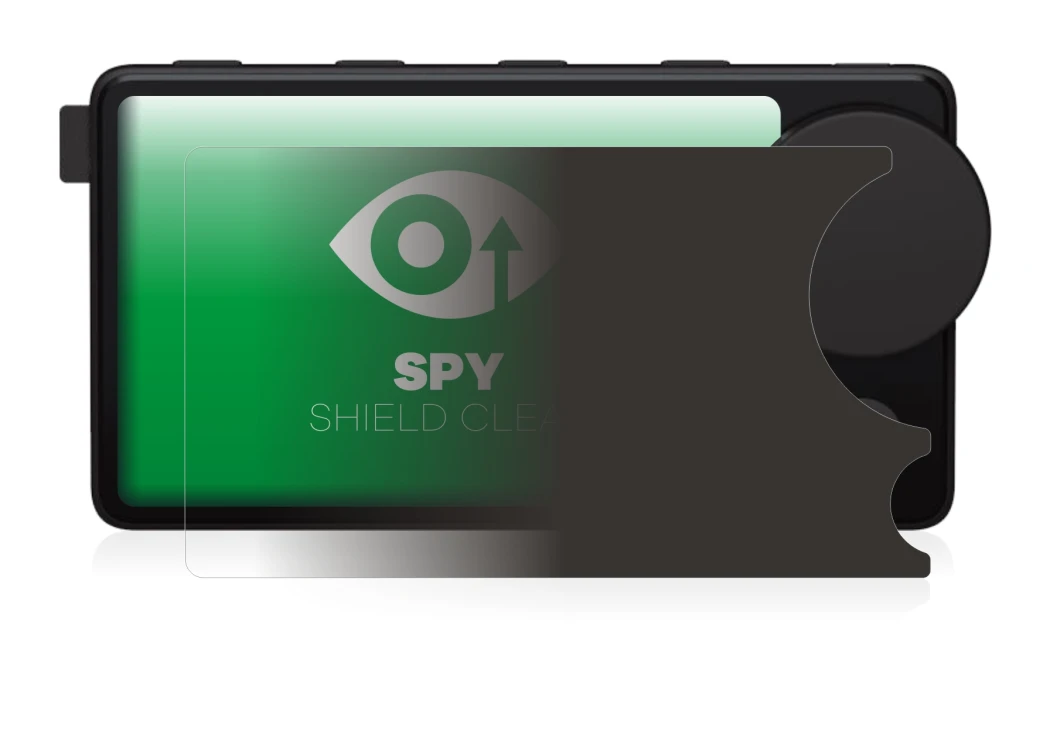 Immagine del dispositivo Spotify Car Thing con un'ampia varietà di protezioni per lo schermo.