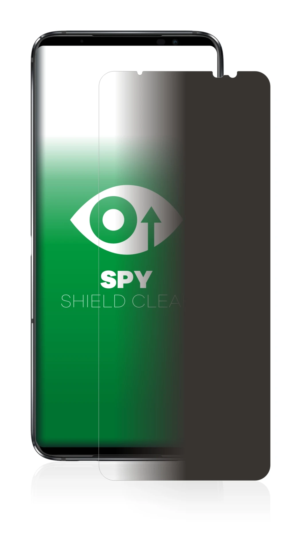 Immagine del dispositivo ASUS ROG Phone 6 con un'ampia varietà di protezioni per lo schermo.