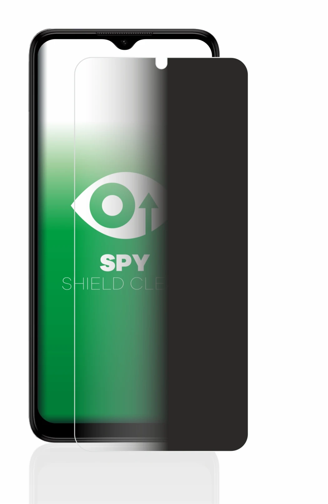 Immagine del dispositivo Nokia G22 con un'ampia varietà di protezioni per lo schermo.