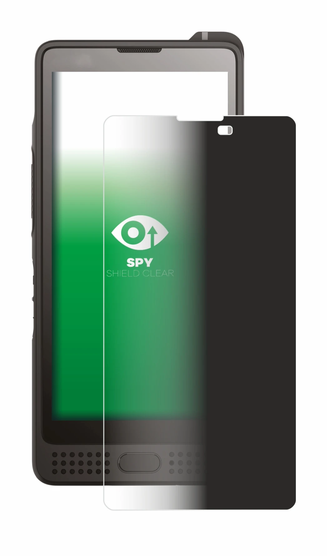 Immagine del dispositivo Sonim XP10 con un'ampia varietà di protezioni per lo schermo.