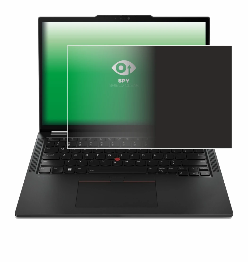 Immagine del dispositivo Lenovo ThinkPad X13 Gen 4 con un'ampia varietà di protezioni per lo schermo.