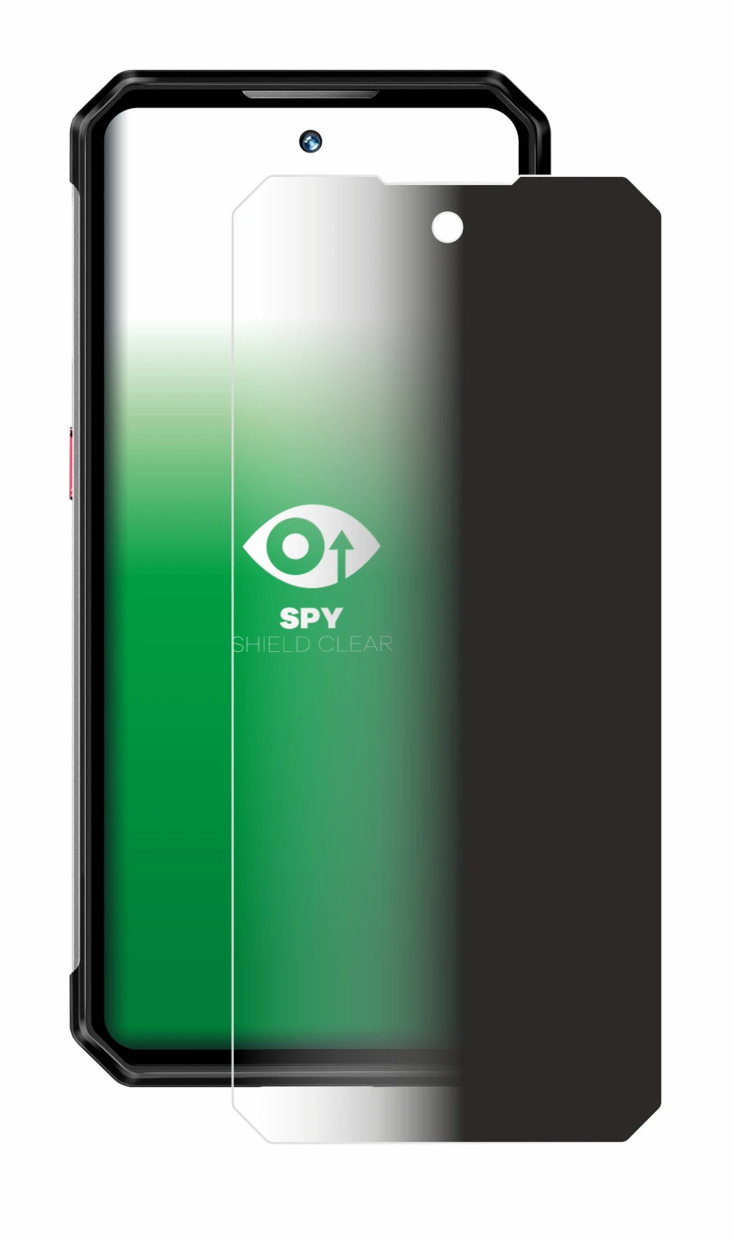 Immagine del dispositivo Oukitel WP21 con un'ampia varietà di protezioni per lo schermo.