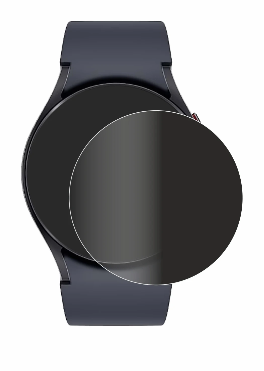 Immagine del dispositivo Samsung Galaxy Watch 6 (40 mm) con un'ampia varietà di protezioni per lo schermo.