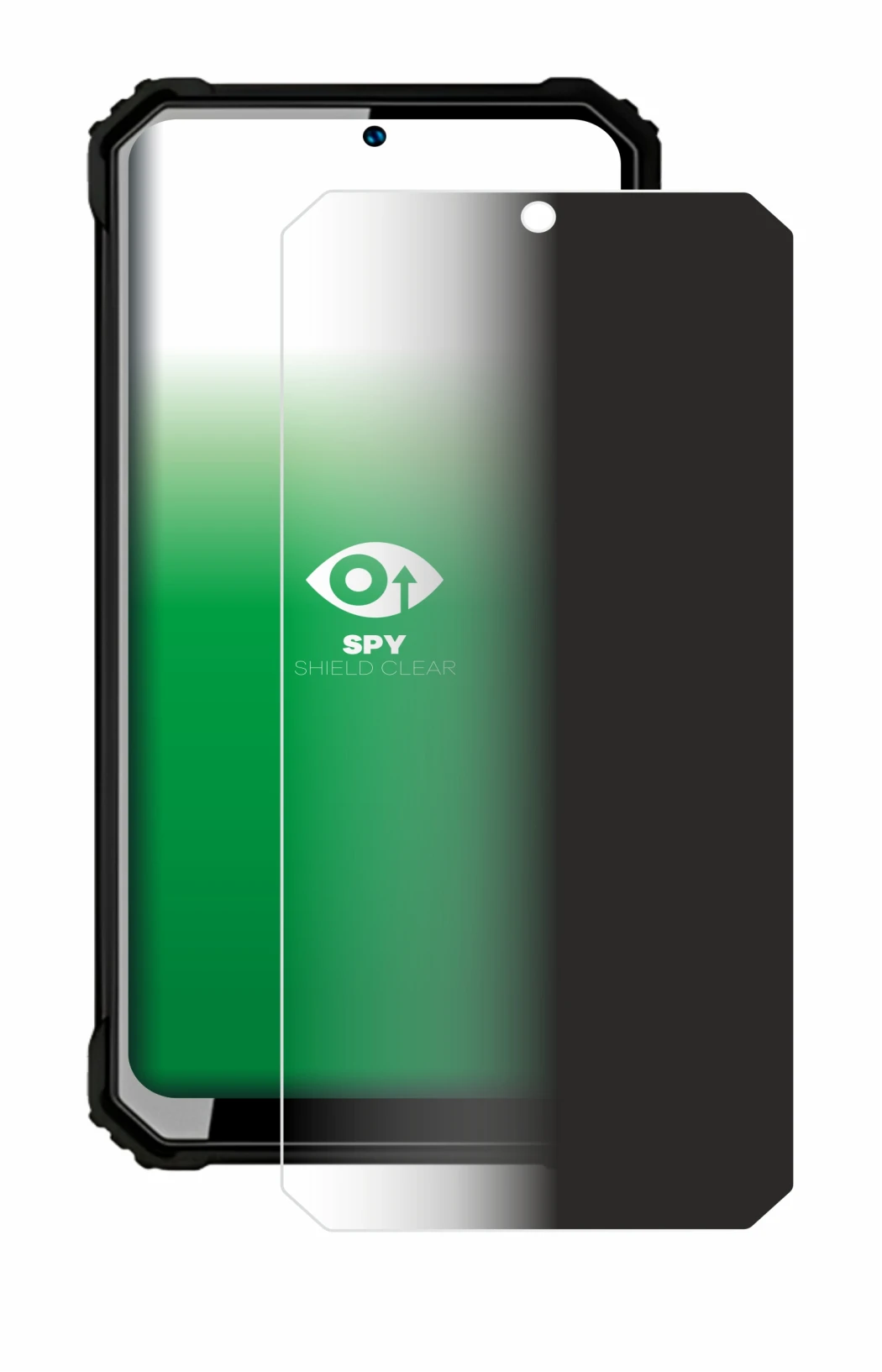 Immagine del dispositivo Oukitel WP23 con un'ampia varietà di protezioni per lo schermo.